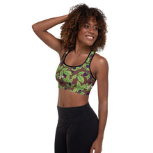 Load image into Gallery viewer, Blackberries Wine Padded Sports Bra