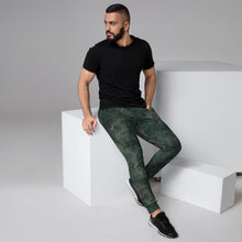 Load image into Gallery viewer, Glitter Grunge Bottle Green Men's Joggers