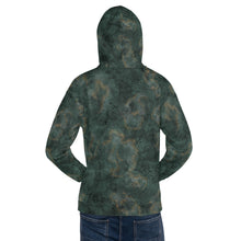 Load image into Gallery viewer, Glitter Grunge Bottle Green Unisex Hoodie