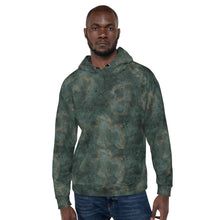 Load image into Gallery viewer, Glitter Grunge Bottle Green Unisex Hoodie