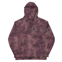 Load image into Gallery viewer, Glitter Grunge Burgundy Unisex Hoodie