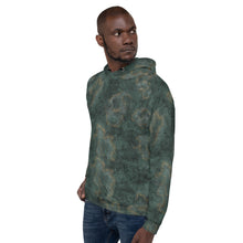 Load image into Gallery viewer, Glitter Grunge Bottle Green Unisex Hoodie