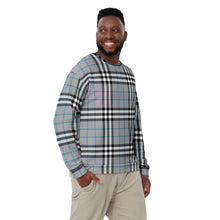 Load image into Gallery viewer, Tartan Gray Unisex Sweatshirt
