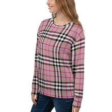 Load image into Gallery viewer, Tartan Pink Unisex Sweatshirt