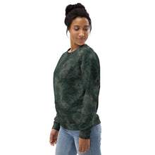 Load image into Gallery viewer, Glitter Grunge Bottle Green Unisex Sweatshirt