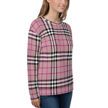 Load image into Gallery viewer, Tartan Pink Unisex Sweatshirt
