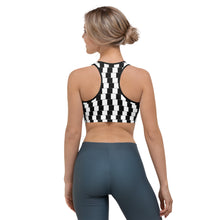 Load image into Gallery viewer, Optical Illusion Lines Sports bra
