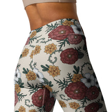 Load image into Gallery viewer, Thorned Creme Yoga Leggings