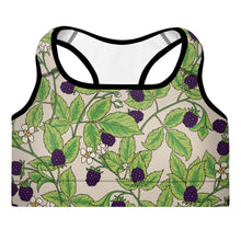 Ladda upp bild till gallerivisning, Blackberries Creme Padded Sports Bra