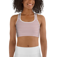 Load image into Gallery viewer, Mini Harlequin Pink Sports Bra