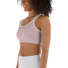 Load image into Gallery viewer, Mini Harlequin Pink Sports Bra
