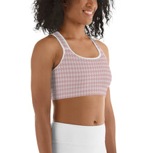 Load image into Gallery viewer, Mini Harlequin Pink Sports Bra
