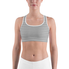 Load image into Gallery viewer, Mini Harlequin Gray Sports Bra