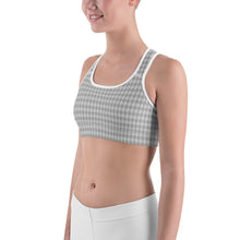 Load image into Gallery viewer, Mini Harlequin Gray Sports Bra