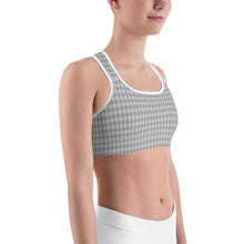 Load image into Gallery viewer, Mini Harlequin Gray Sports Bra