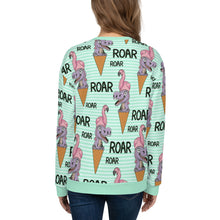 Load image into Gallery viewer, Roar Mint Striped Regular Sweatshirt