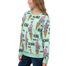 Load image into Gallery viewer, Roar Mint Striped Regular Sweatshirt