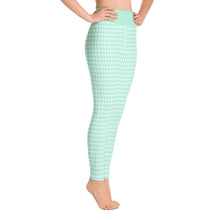 Ladda upp bild till gallerivisning, Mini Harlequin Mint Yoga Leggings