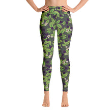 Load image into Gallery viewer, Blackberries Anthracite Yoga Leggings