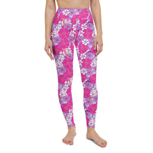 Load image into Gallery viewer, Flowah Power Pink Yoga Leggings