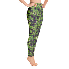 Load image into Gallery viewer, Blackberries Anthracite Yoga Leggings