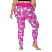 Load image into Gallery viewer, Flowah Power Pink Yoga Leggings