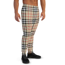 Load image into Gallery viewer, Tartan Beige Men&#39;s Joggers
