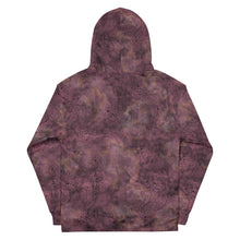 Load image into Gallery viewer, Glitter Grunge Burgundy Unisex Hoodie
