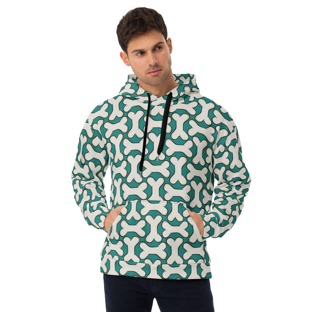 Bone Teal Unisex Hoodie