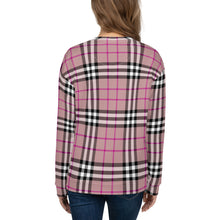 Load image into Gallery viewer, Tartan Pink Unisex Sweatshirt
