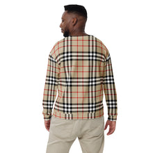 Load image into Gallery viewer, Tartan Beige Unisex Sweatshirt
