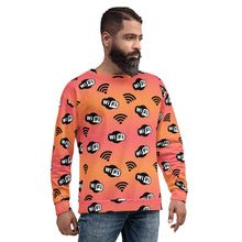 Load image into Gallery viewer, Got Wifi Orange Ombre Unisex Sweatshirt
