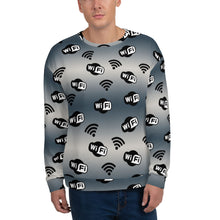 Load image into Gallery viewer, Got Wifi Gray Ombre Unisex Sweatshirt
