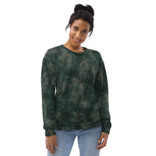 Load image into Gallery viewer, Glitter Grunge Bottle Green Unisex Sweatshirt
