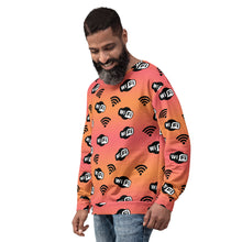 Load image into Gallery viewer, Got Wifi Orange Ombre Unisex Sweatshirt
