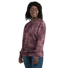 Load image into Gallery viewer, Glitter Grunge Burgundy Unisex Sweatshirt
