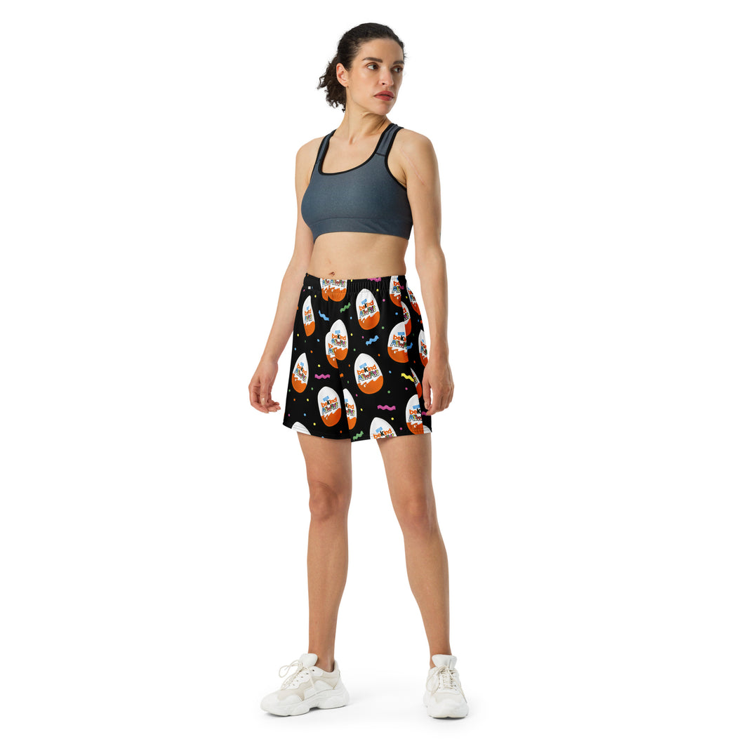 Be Kind Black Unisex Athletic Long Shorts