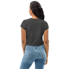 Load image into Gallery viewer, Blackberries Anthracite Crop Tee
