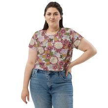 Load image into Gallery viewer, Allegra Pink Crop Tee
