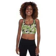 Ladda upp bild till gallerivisning, Blackberries Creme Padded Sports Bra
