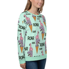 Load image into Gallery viewer, Roar Mint Striped Regular Sweatshirt
